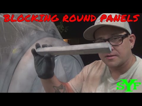 How to Block Sand  round panels.