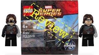 YouTube thumbnail: LEGO Winter Soldier Minifigure Polybag 5002943 Review