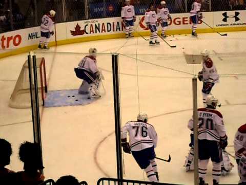 Habs Pre-game Warmup Oct 7, 2010
