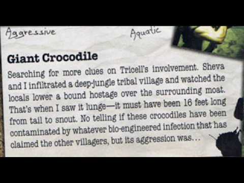 Resident Evil 5 Crocodile Boss Scans