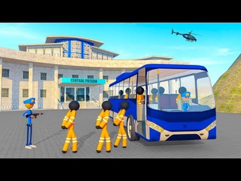 Stickman Prisoner Transport | Transport Stickman Prisoner Bus Driving Android Gameplay