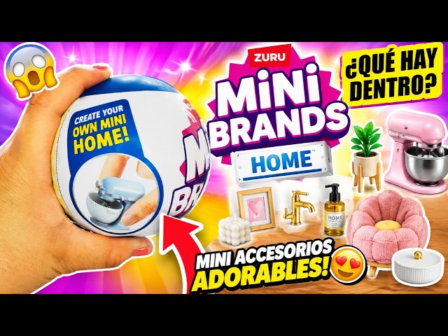 Vídeo relacionado con Cápsula Mini Brands Home de ZURU, casa Sorpresa con Minis coleccionables, Embalaje Ciego, artículos coleccionables de temática del hogar, (2 Capsule)