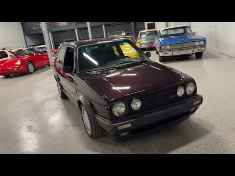 Euro 1990 Volkswagen Golf GTI G60 Edition One Wolfsburg Edition 5-Speed Manual