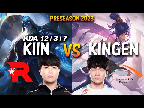 KT Kiin vs HLE Kingen - RYZE vs FIORA Top - KR Ranked