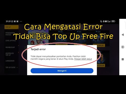 Cara Mengatasi Gagal Top Up Free Fire Pastikan Telah Memilih Negara Yang Benar Di Akun Play Anda