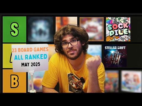 I Played 23 Board Games in May– Here’s How They Ranked (May 2025)