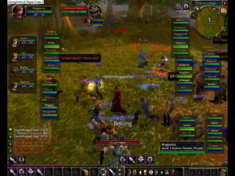 WoW - Your server down? let's raid hogger - 40x lvl 1 VS hogger