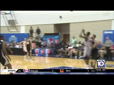 July 02, 2017  - WSVN - Miami Heat Draft Pick Bam Adebayo showing Raw Athleticism in Summer League