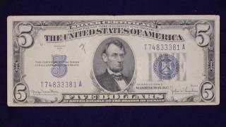 5 Dollar 1934 Silver Certificate