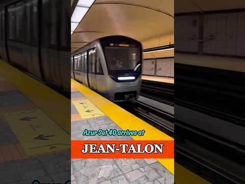 Montreal Metro• Azur Set 40 arrives at Jean-Talon |Tàu Azur Set 40 đến Jean-Talon| January 20, 2026