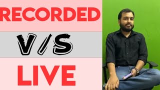 Difference between Recorded Lectures And Live lectures| Physics wallah