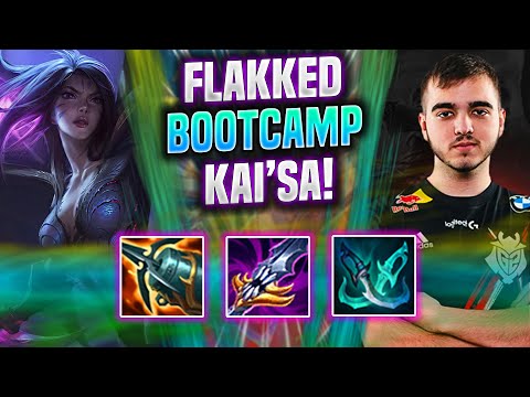 FLAKKED IS SO STRONG IN KOREA BOOTCAMP! - G2 Flakked Plays Kai'sa ADC vs Ezreal! | Season 2022