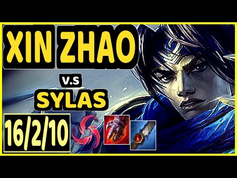 STEFAN (XIN ZHAO) vs SYLAS - 16/2/10 KDA JUNGLE GAMEPLAY - EUW Ranked GRANDMASTER