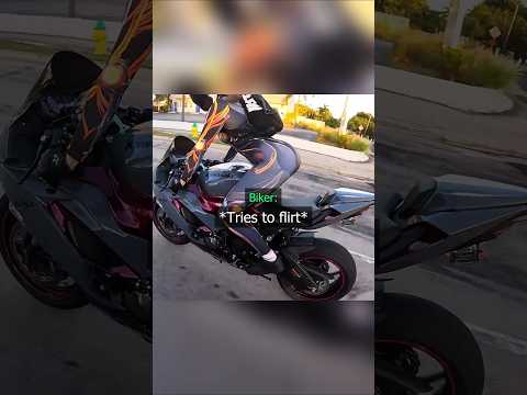 Biker Approached Dream Girl 🥹 Credit @450Swifty