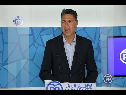 Rueda de prensa del presidente del PP Catalán, Xavi García Albiol