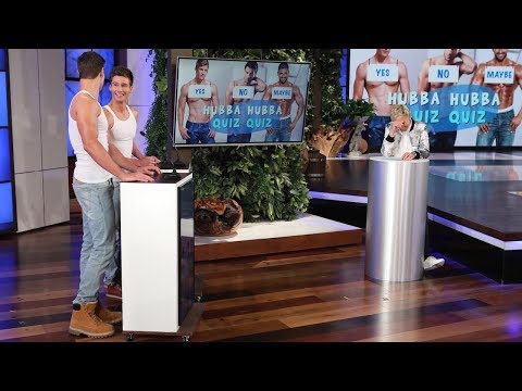 Ellen Tests Her Hunky Hotties in 'Hubba Hubba Quiz Quiz'