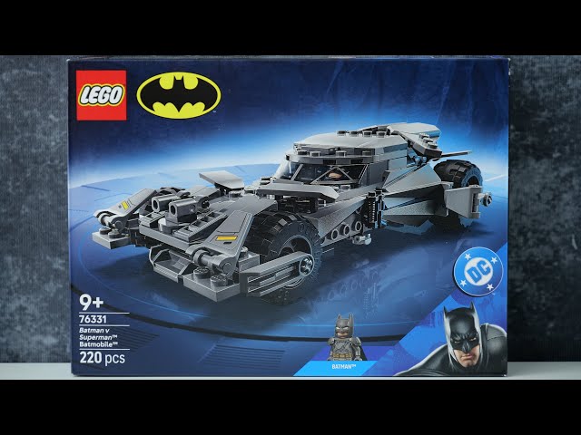 Vídeo relacionado con LEGO DC Batmóvil de Batman v Superman - Maqueta de Coche de Juguete y Minifigura Coleccionable de Superhéroe - Regalo de Cumpleaños para Niños de 9+ Años y Adolescentes Fans de la Película 76331