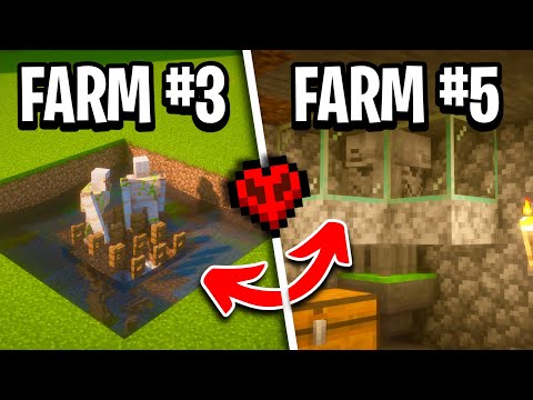 I Built 5 Starter Farms in Hardcore Minecraft
