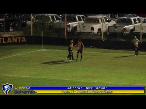 ATLANTA 1 - ALTE. BROWN 1 - FECHA 14 PRIMERA B METRO - LOS GOLES