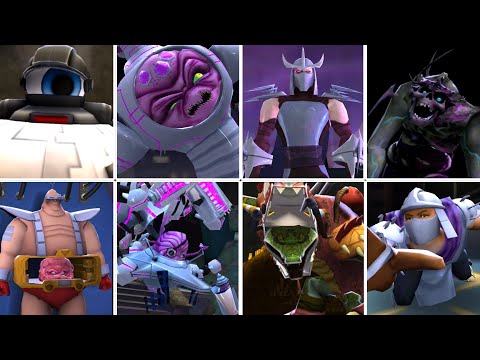 Teenage Mutant Ninja Turtles Legends - All Bosses + Cutscenes (No Death)