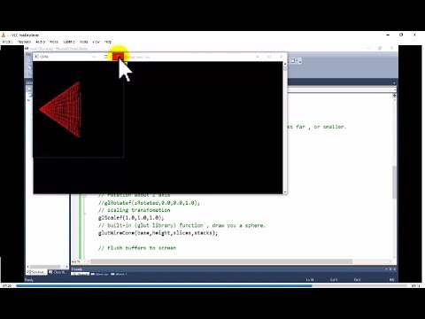 Opengl Tutorial for Beginners for 3 Dimensional images Solid Cone & Hollow Cone
