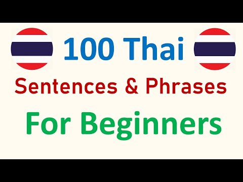 100 Thai Sentences & Phrases / simple & useful