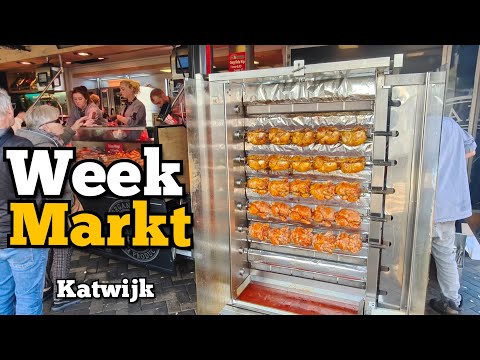 Dutch Weekly Market in Katwijk 🇳🇱 | Fresh Food, Cheese & Rotisserie Chicken! 