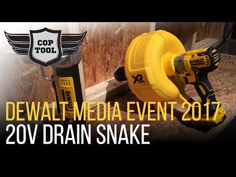 Dewalt 20V Drain Snake Up to 35' Manual Feed - Dewalt Media Event 2017