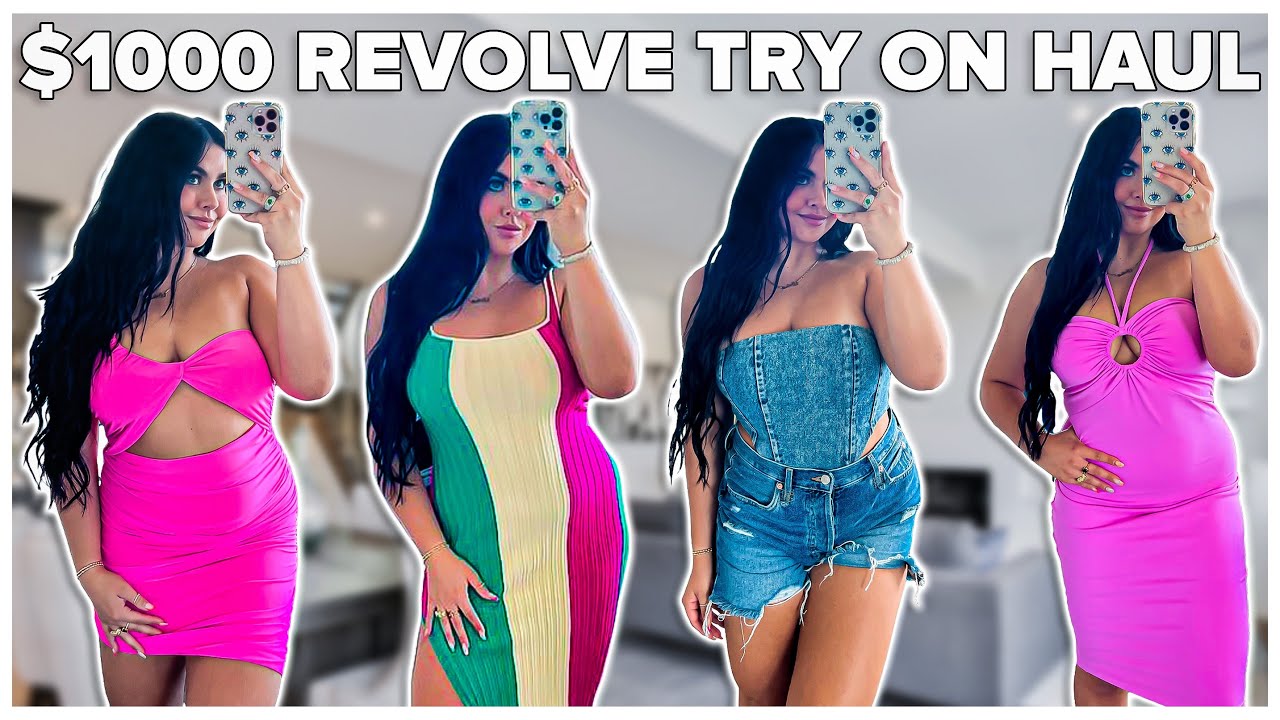 *HUGE* SUMMER REVOLVE TRY ON HAUL! (DRESSES, GOING OUT TOPS, SUMMER ESSENTIALS) *SUMMER 2022*