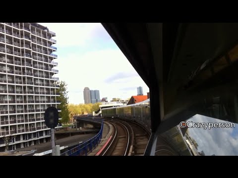 RET Metro Rit (door ruit) Zuidplein - Maashaven Rotterdam in 4xType B (+ontmoeting 4xType B !!)