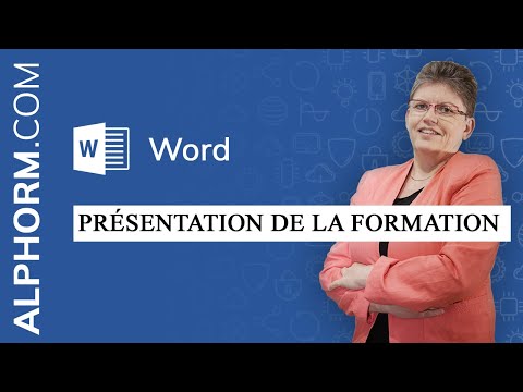 Pésentation de la formation Word 2016 Initiation
