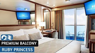 Ruby Princess | Premium Balcony Stateroom | Full Walkthrough Tour & Review | 4K