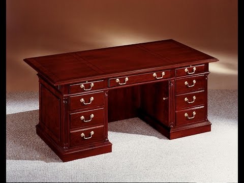Solid wood executive desks