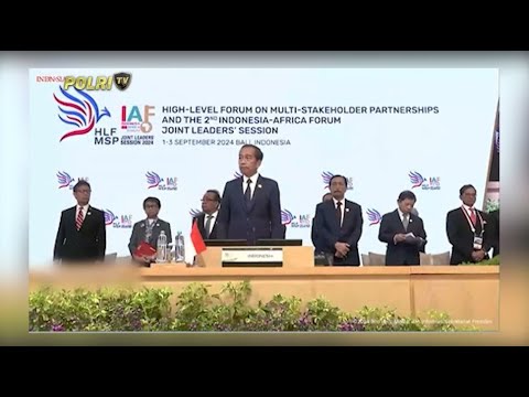 PRESIDEN TEKANKAN PEMBANGUNAN GLOBAL DI HLF MSP DAN IAF 2024