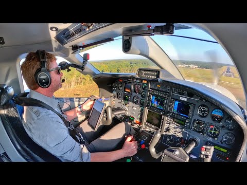 31,000ft Descent into North Carolina! TBM850 IFR Flight VLOG