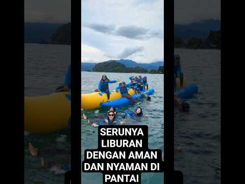 SERUNYA NAIK BANANA BOT DI PANTAI,, #pantaitrenggalek#pantaikaranggongso