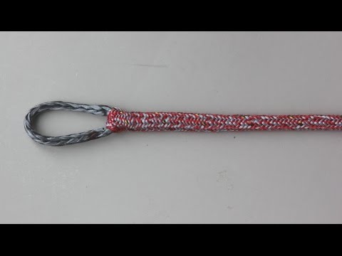 Eye splice in double braided Dyneema rope (without using the cover)