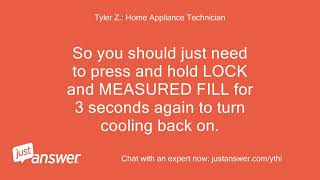 My Kenmore elite refrigerator is showing cooling off