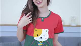 Download lagu S-404-1 BAJU TIDUR FOREVER SWEET SETELAN BODY FIT HOT PANTS LUCKY CAT mp3