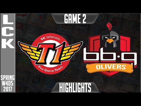 SKT vs BBQ Highlights Game 2 - LCK Week 4 Day 5 Spring 2017 - SKT vs BBQ G2