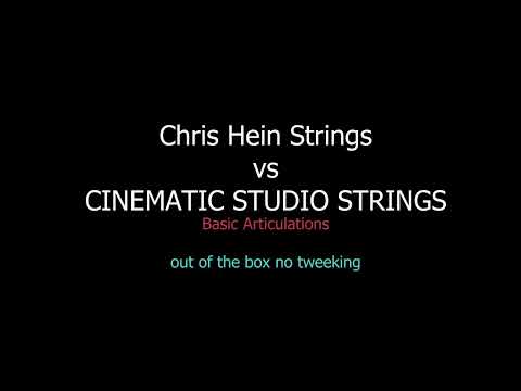 Strings library Comparison Chris Hein vs Cinematic Studio Strings