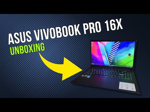 ASUS VivoBook Pro 16X OLED Slim Laptop, 16” 4K 16:10 Display, AMD Ryzen 7 6800H, 16GB RAM - Unboxing