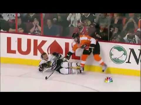 Mike Richards destroys Kopecky - NHL NBC Sports Feed