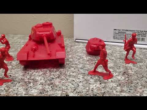 BMC / CTS T-34 RUSSIAN TANK TOY REVIEW!