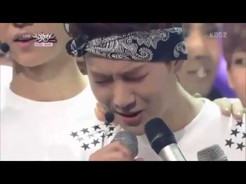 140613 Exo First win with Wolf