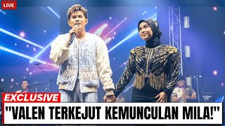 Download lagu I DIDN'T EXPECT IT‼️ MILA SECRETLY APPEARED AND APPEARED FROM BEHIND THE STAGE OF VALEN'S CONCERT... mp3