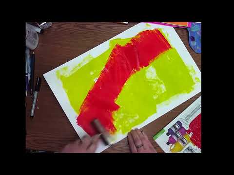 Jean-Michel Basquiat Dinosaur Step 1: Background