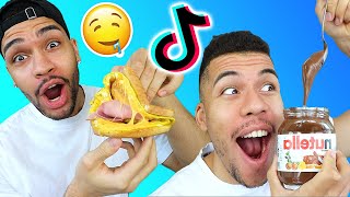 WIR TESTEN VIRALE TikTok FOOD HACKS !!! | Kelvin und Marvin