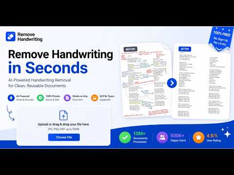 Remove Handwriting