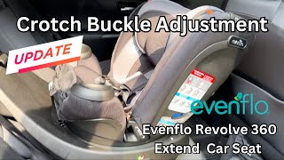 Evenflo Revolve 360 Crotch Buckle Adjustment And More Step by Step Tutorial How To